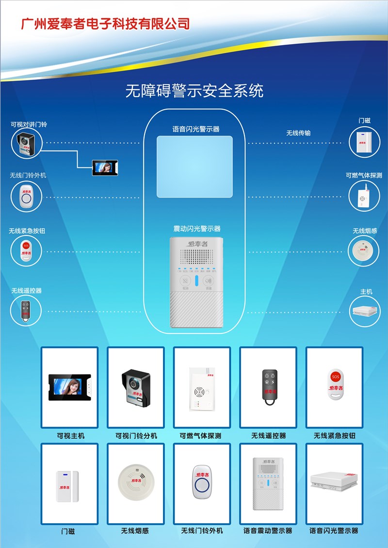 无障碍可视居家安全警示系统